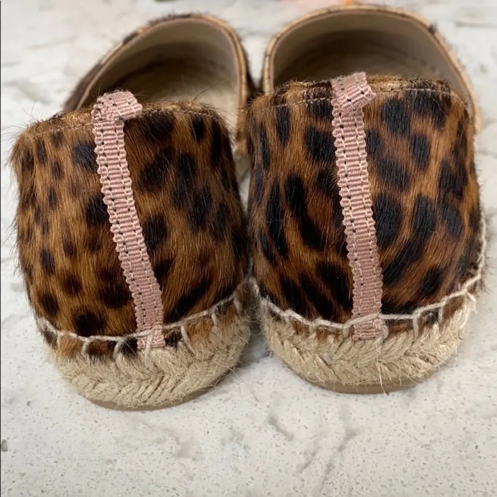 Boden‎ Animal Print Gold Toe Espadrille Like New 6